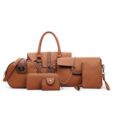 New Designs Four Seasons six-piece mother daughter handbag single shoulder stylish pu leather tote hand bag